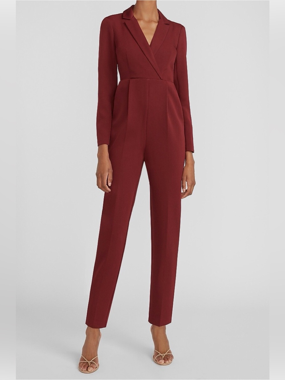 NWT EXPRESS WINE LONG SLEEVE BLAZER JUMPSUIT size 8